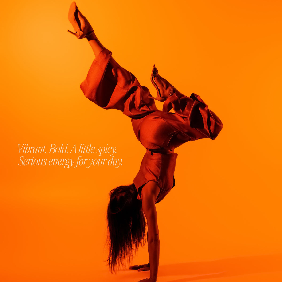 orange nails - feel good press on