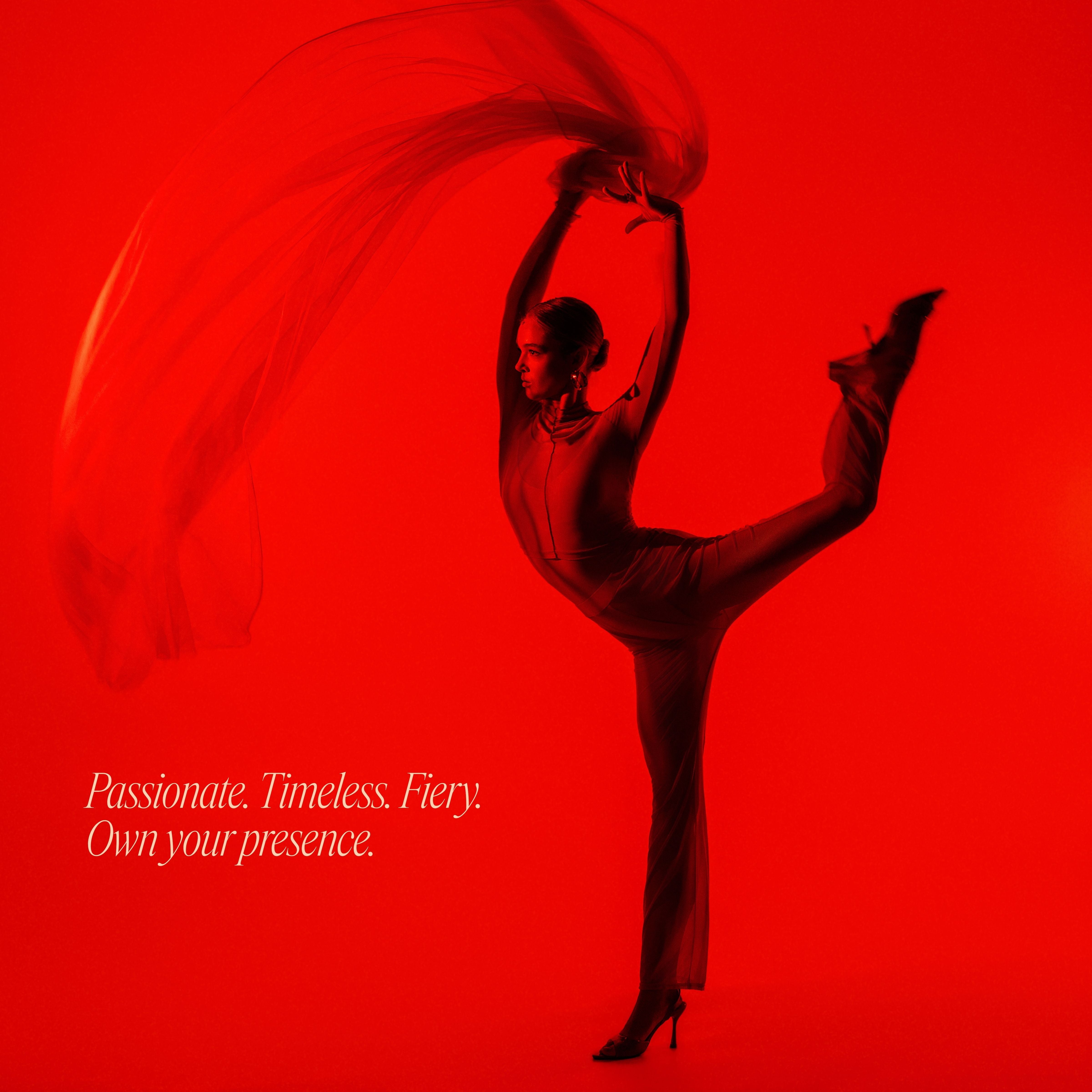 fiery red nails - dancer